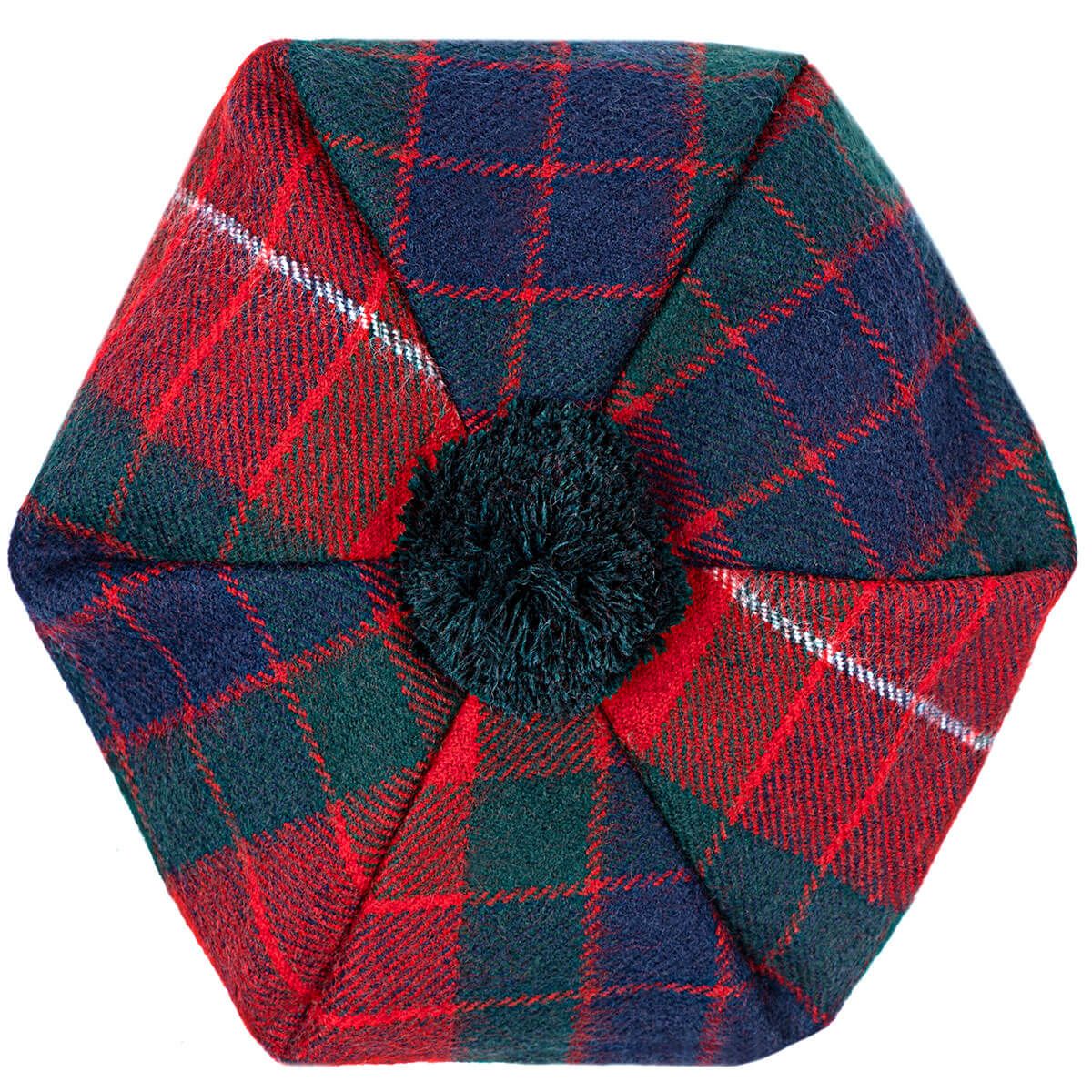 Fraser Modern Tartan Brushed Wool Tam - Click Image to Close